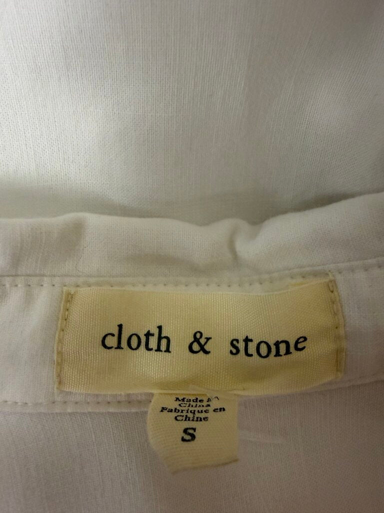 Cloth & Stone White Long Sleeve Button Up