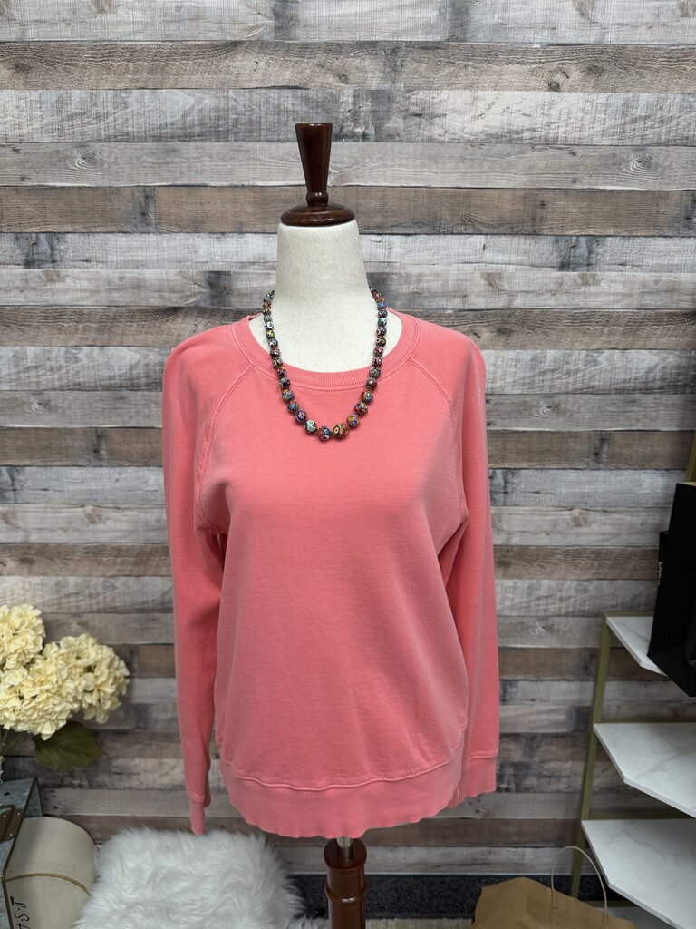 Athleta Coral Knit Crewneck Sweatshirt