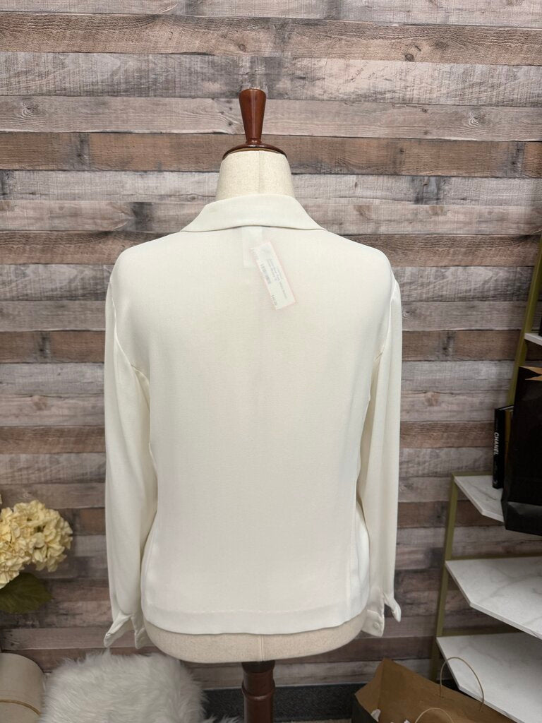 Jones New York White Button Down Blouse