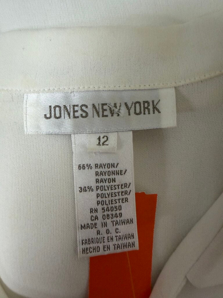 Jones New York White Button Down Blouse