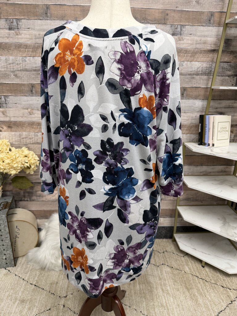 Simply Vera Wang Floral Print Pullover Dress