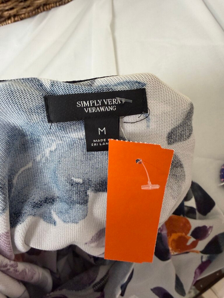 Simply Vera Wang Floral Print Set With Sweatshirt and Joggers