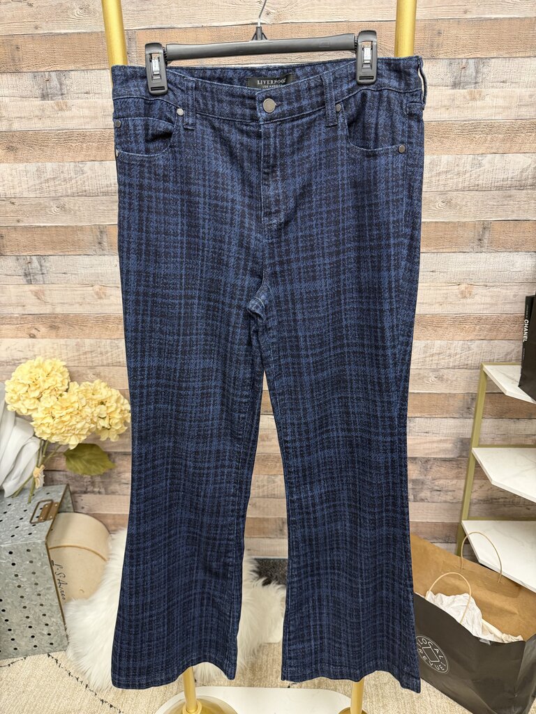 Liverpool Los Angeles Blue Ponte Knit Pants Liverpool Los Angeles Blue 12 women PANTS