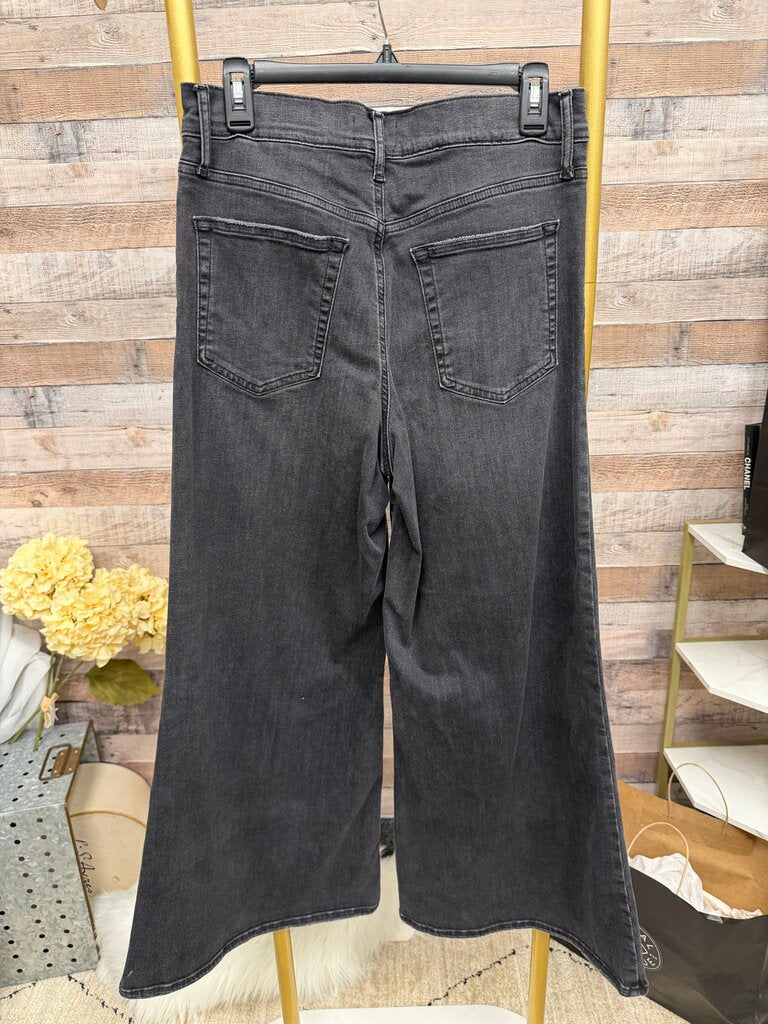 Frame Black Wide Leg Denim Jeans