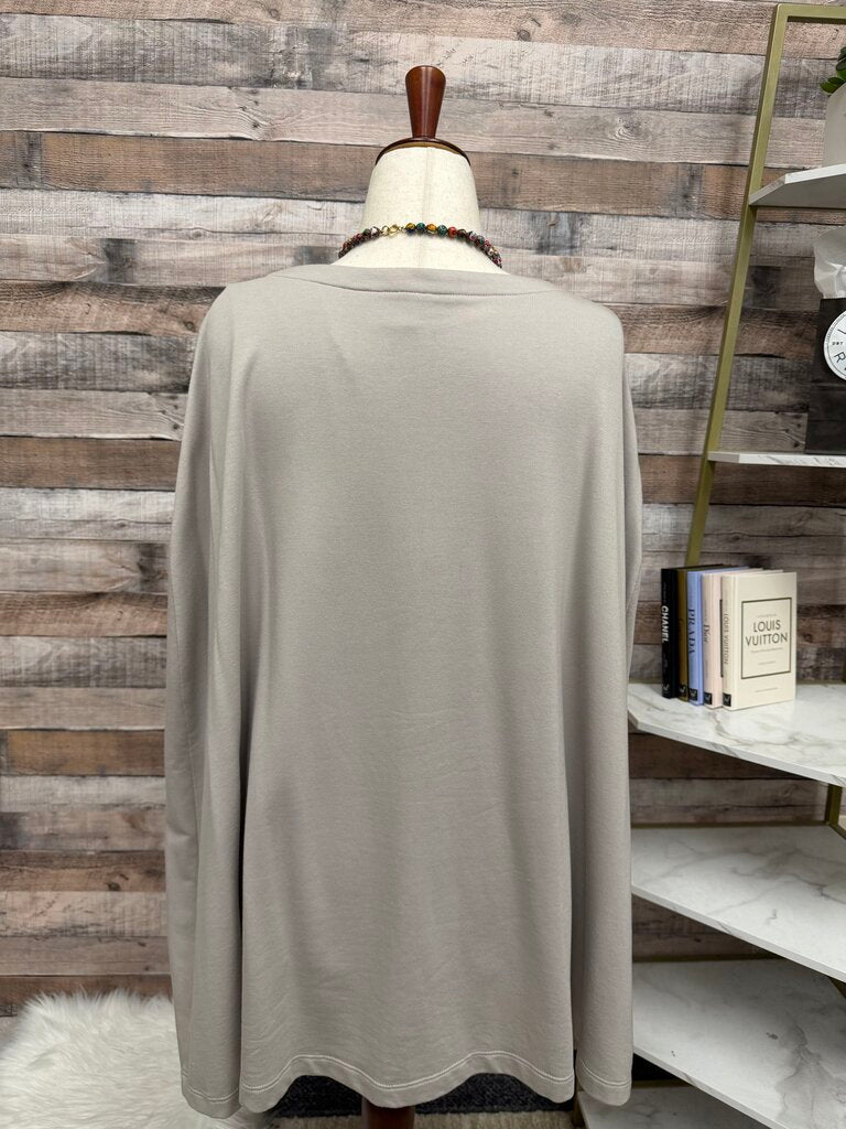 Kai Rieman Grey Long Sleeve Knit Top