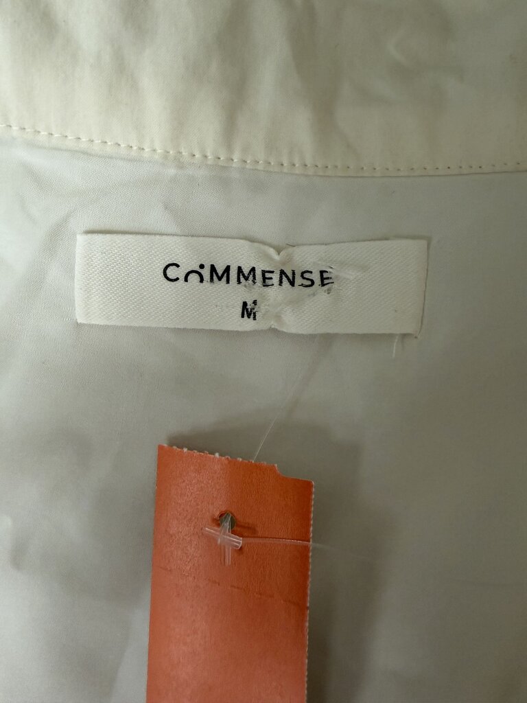 Commense Cream Sleeveless Cowl Neck Dress