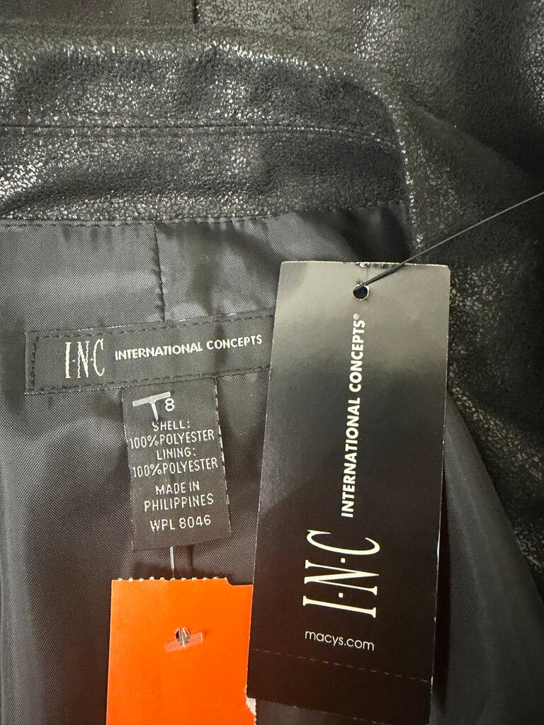 INC International Black Sparkle Blazer Jacket