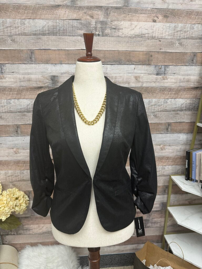 INC International Black Sparkle Blazer Jacket
