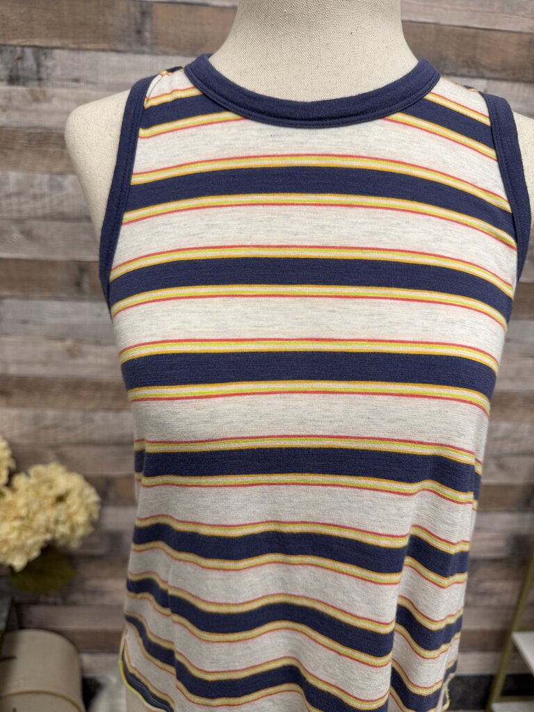 Aerie Blue & Yellow Stripped Tank