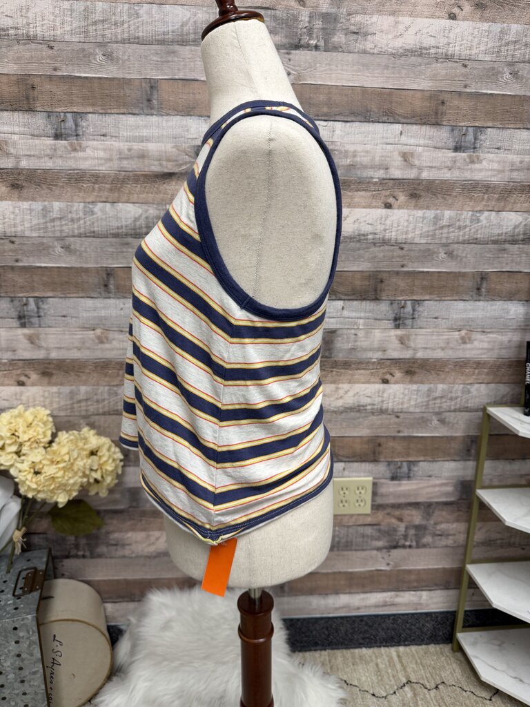 Aerie Blue & Yellow Stripped Tank