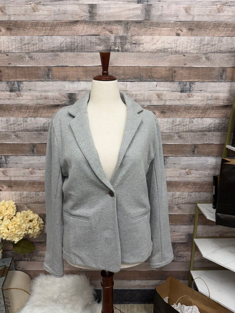 J. Crew Grey Knit Blazer