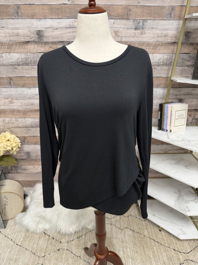 Banana Republic Black Scoop Neck Long Sleeve