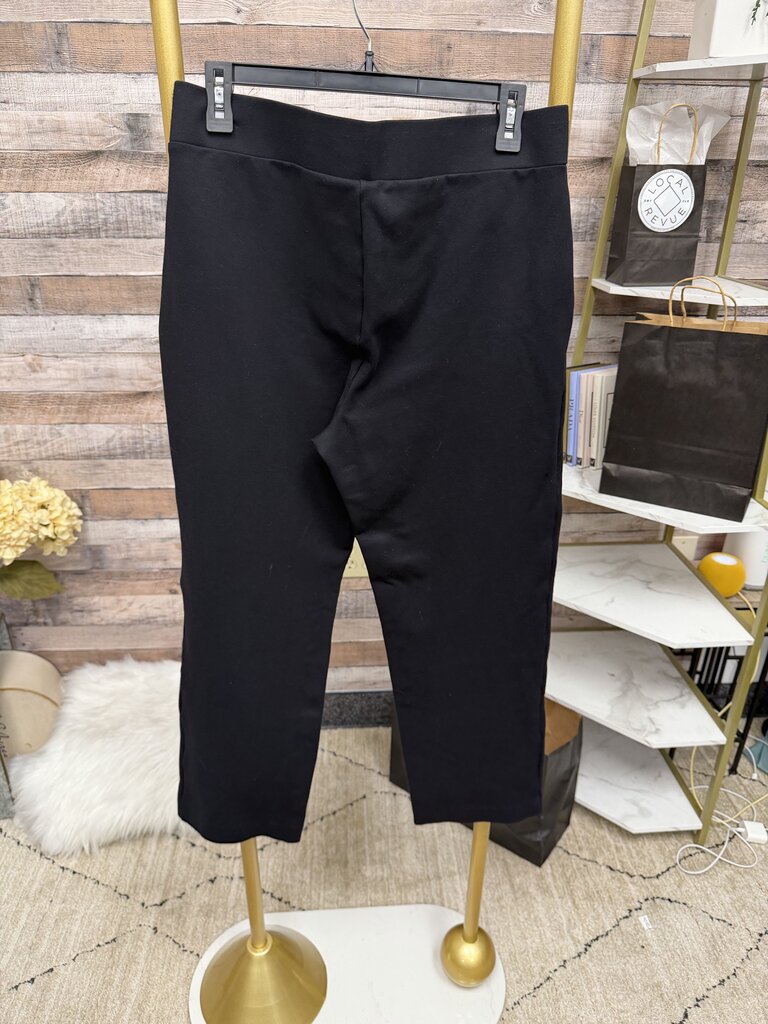 Loft Black Straight Leg Pull-On Pants