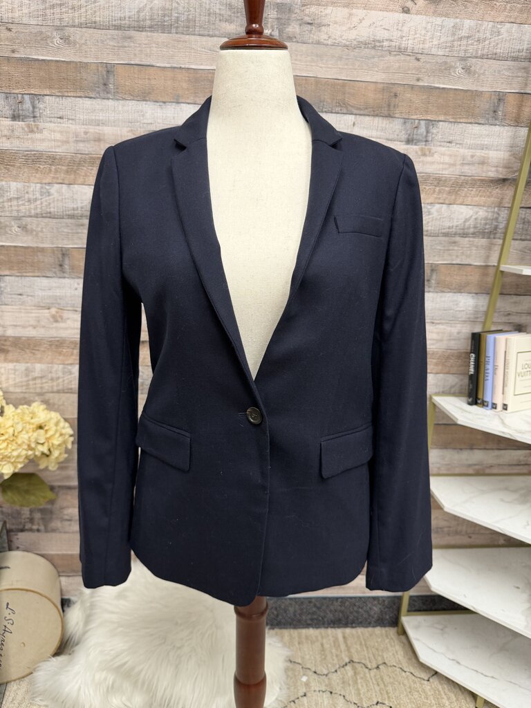 J.Crew Navy Regent Wool Blazer