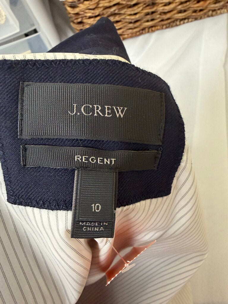 J.Crew Navy Regent Wool Blazer