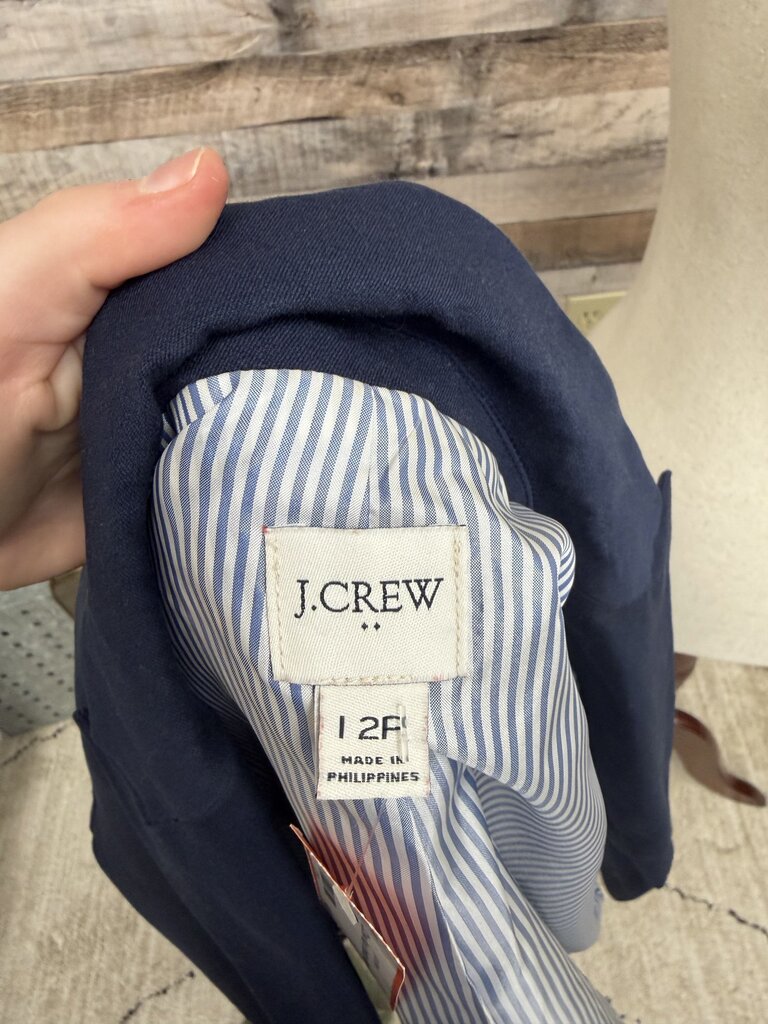 J.Crew Navy Schoolboy Blazer