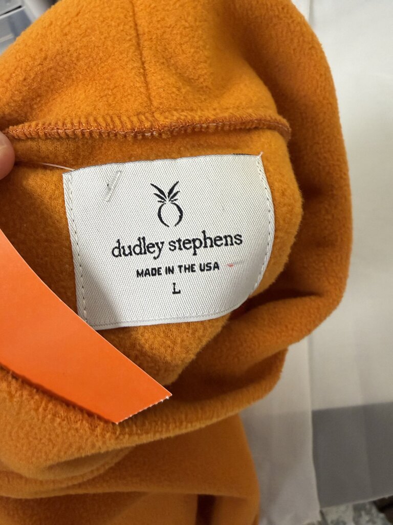 Dudley Stephens Orange Fleece Turtleneck Sweater