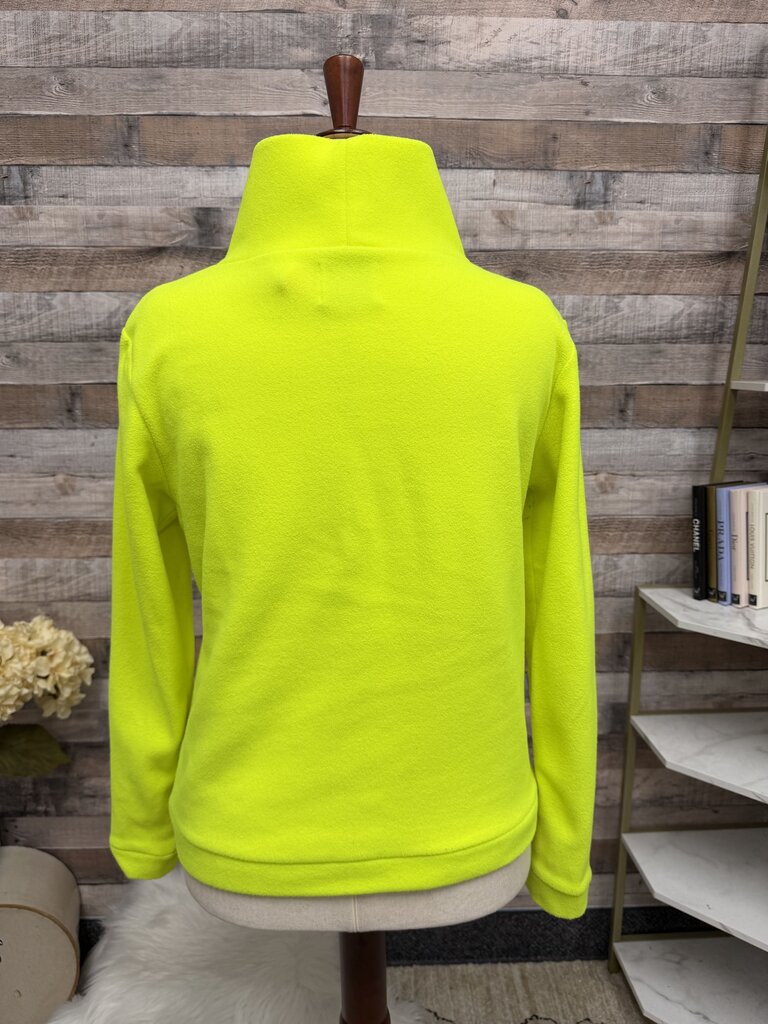 Dudley Stephens Neon Yellow Fleece Turtleneck Pullover