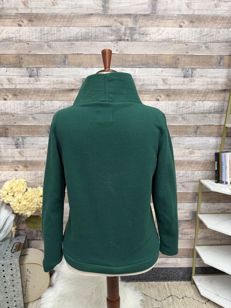 Dudley Stephens Forest Green Fleece Turtleneck Sweater