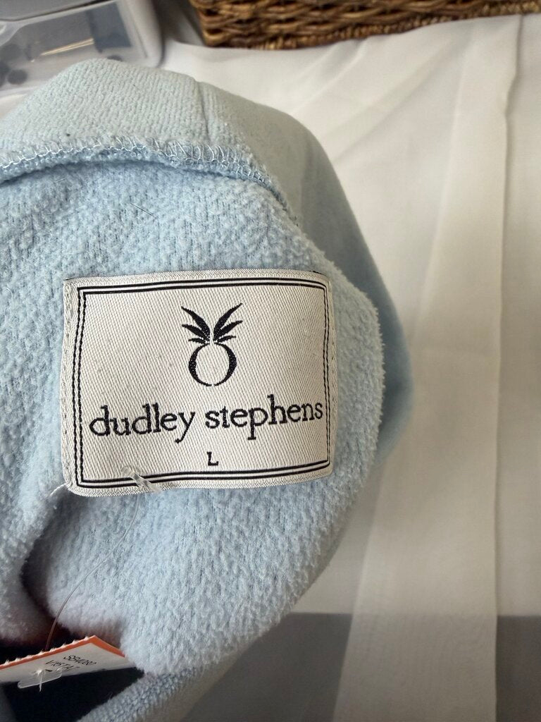 Dudley Stephens Light Blue Fleece Turtleneck Sweater