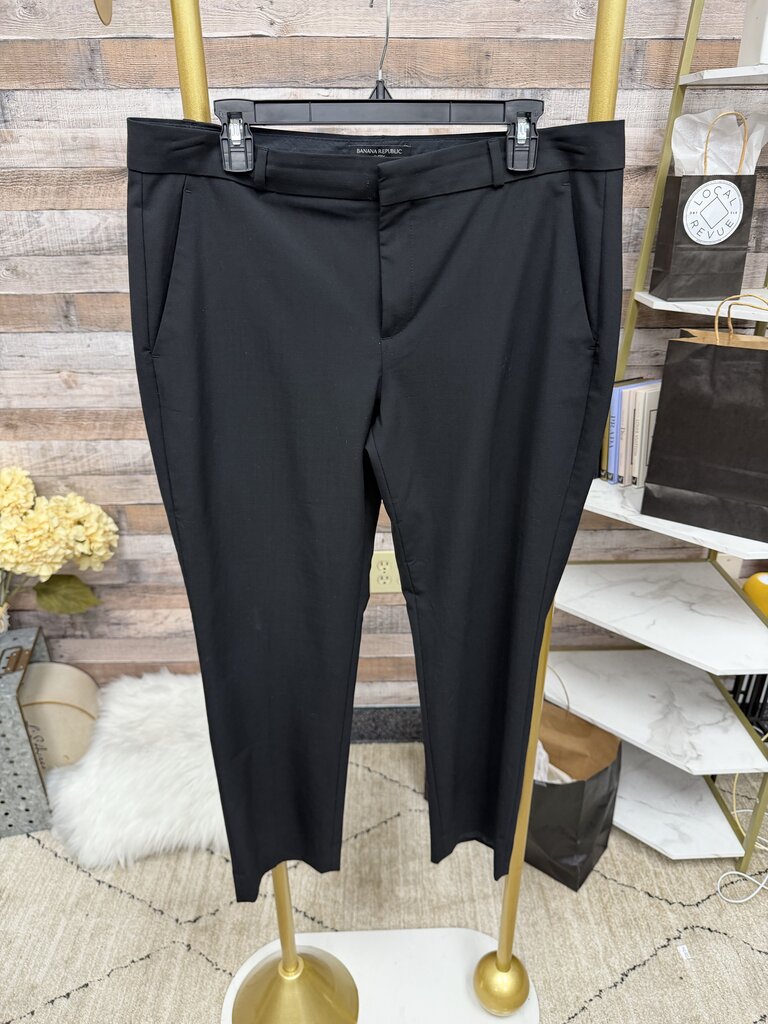 Banana Republic Black Straight Leg Dress Pants