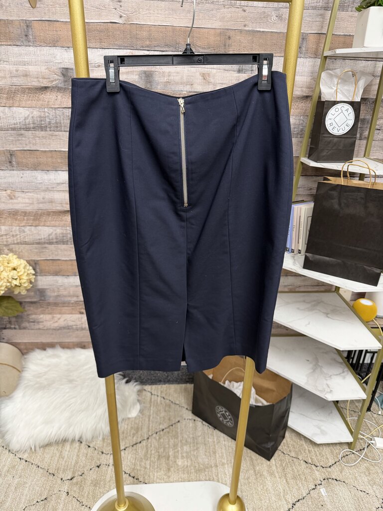 Ann Taylor Navy Pencil Skirt