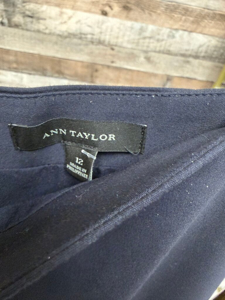 Ann Taylor Navy Pencil Skirt