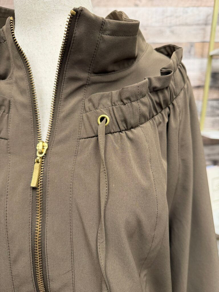 Zenergy By Chico's Brown Polyester Jacket