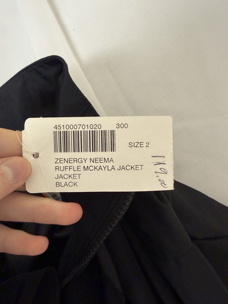 NWT Zenergy By Chico's Black Polyester Jacket