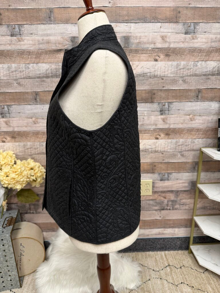 Orvis Black Quilted Outdoor Vest