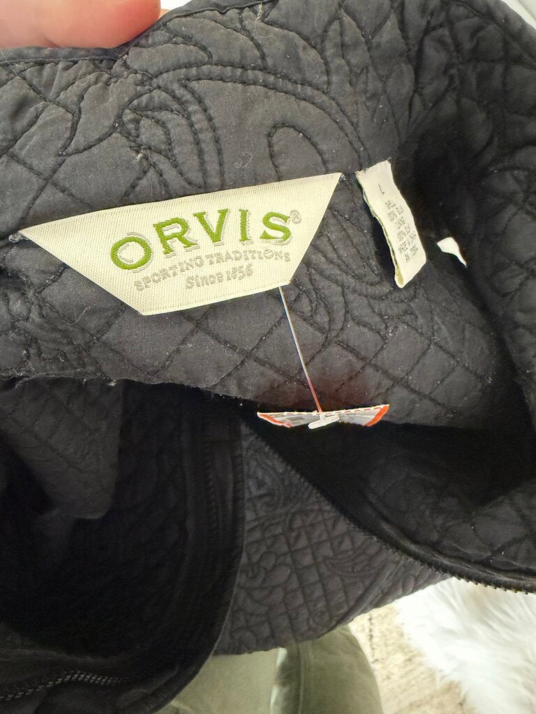 Orvis Black Quilted Outdoor Vest