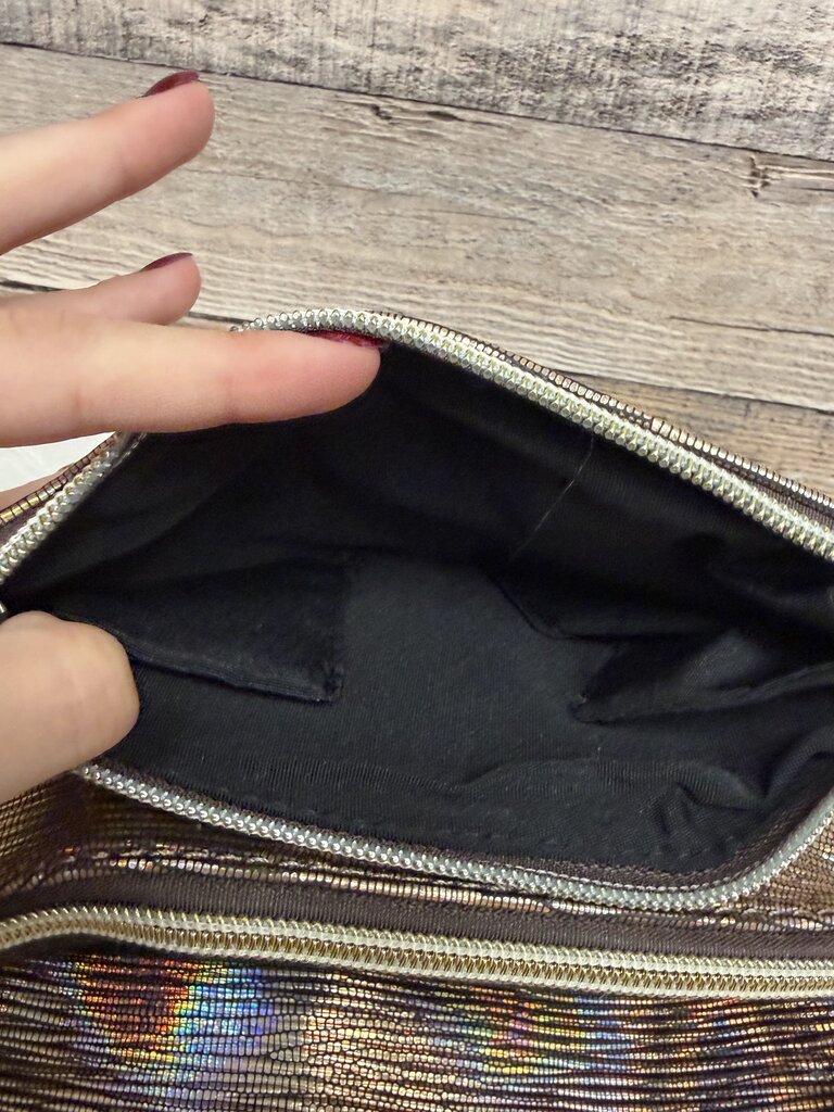 Francesca's Iridescent Holographic Clutch Bag
