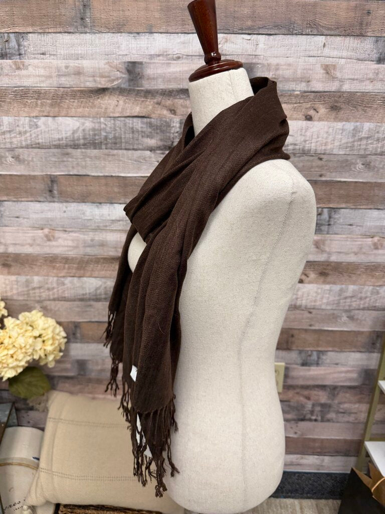 Mademoiselle Brown With Fringe Scarf Mademoiselle Brown N/A women UNCATEGORIZED