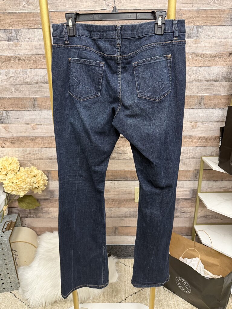 Bisou Bisou Sparkle Pocket Detail Navy Jeans