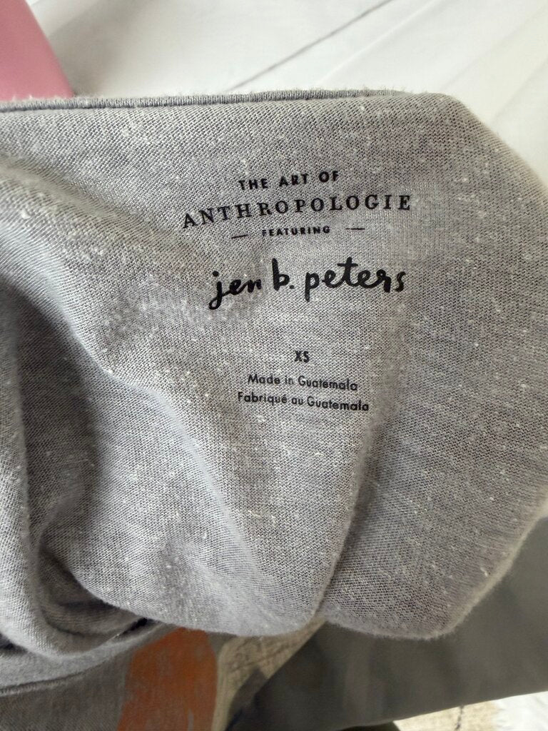 Anthropologie Grey Be Free T Shirt