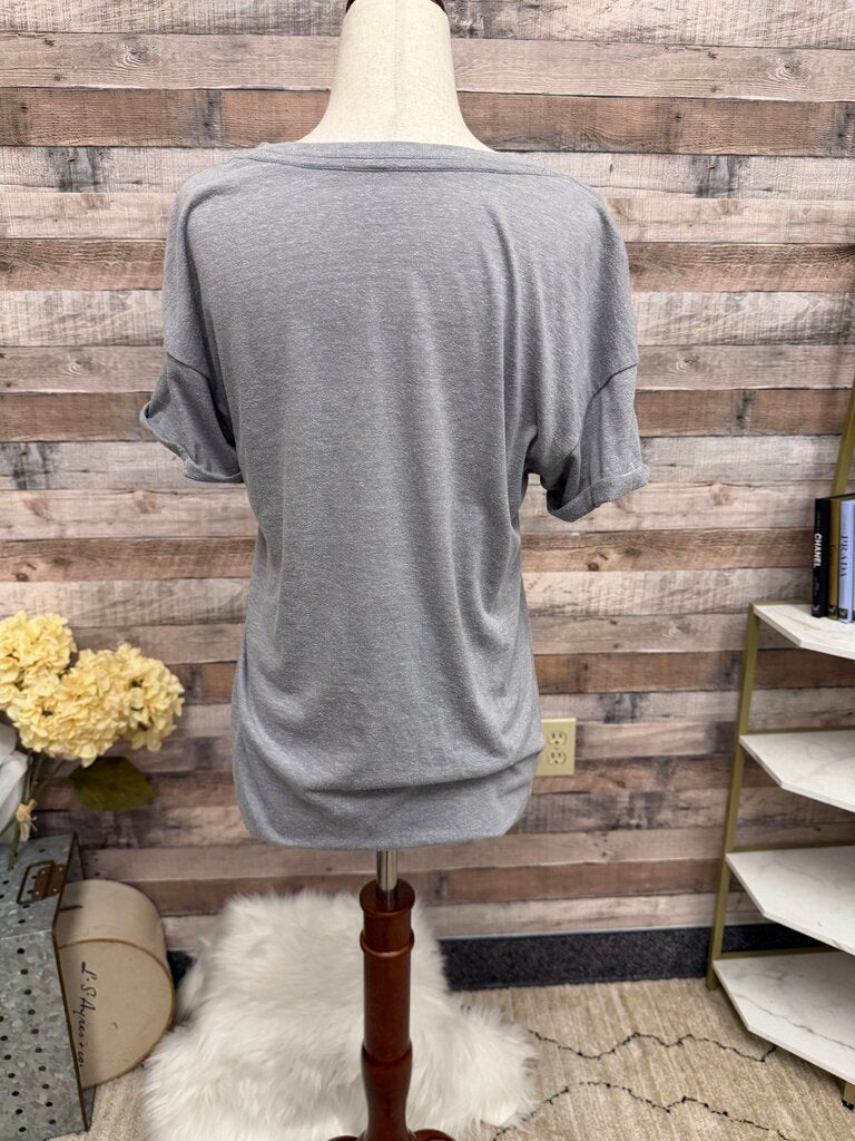 Anthropologie Grey Be Free T Shirt