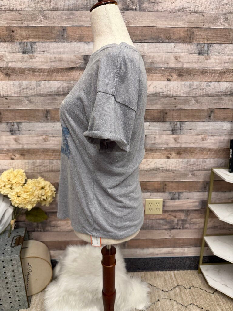 Anthropologie Grey Be Free T Shirt