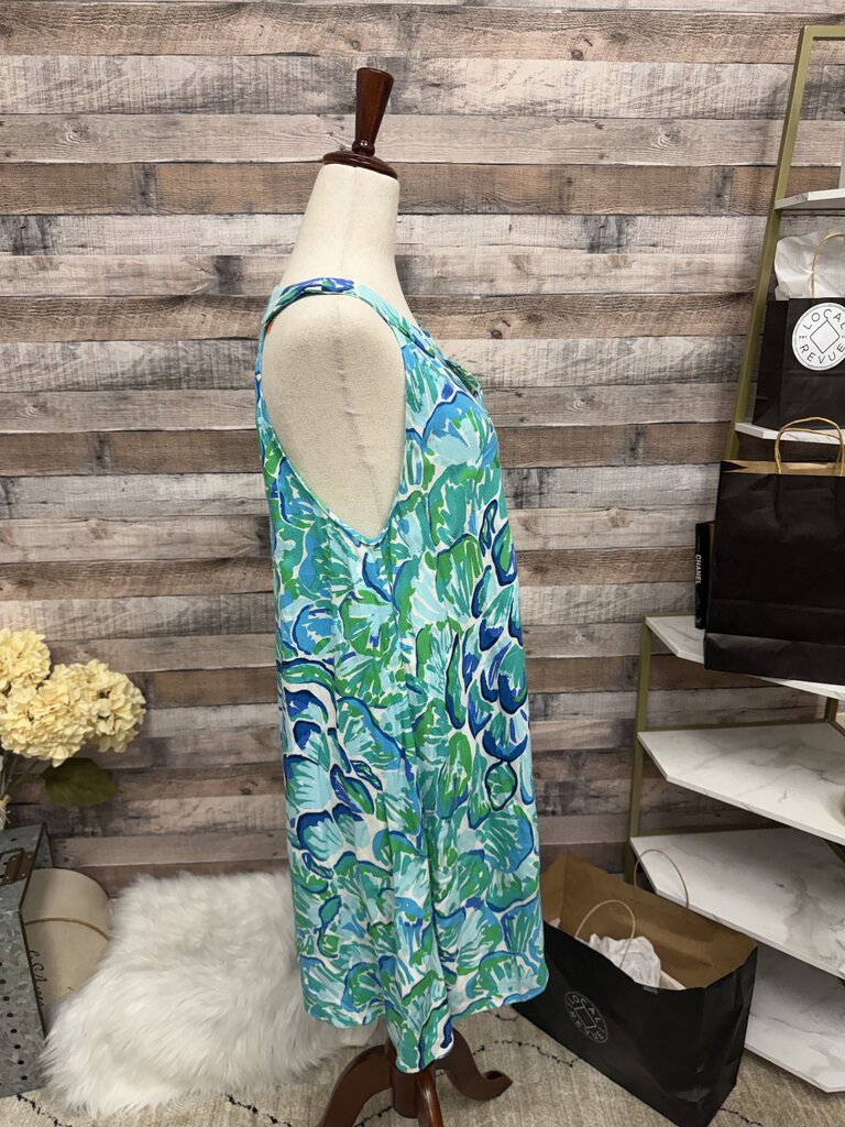 Lily Pulitzer Blue & Green Achelle Dress