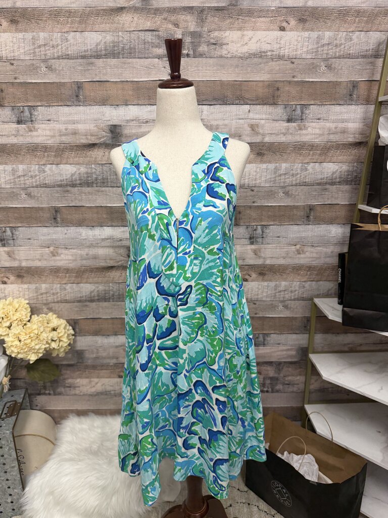 Lily Pulitzer Blue & Green Achelle Dress