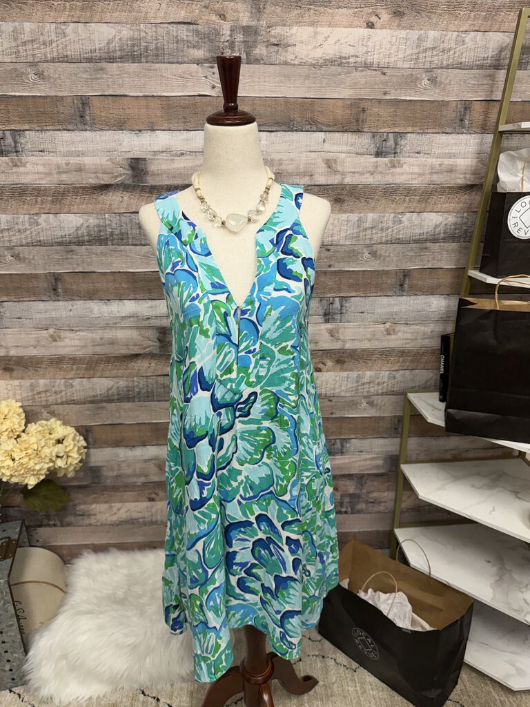 Lily Pulitzer Blue & Green Achelle Dress