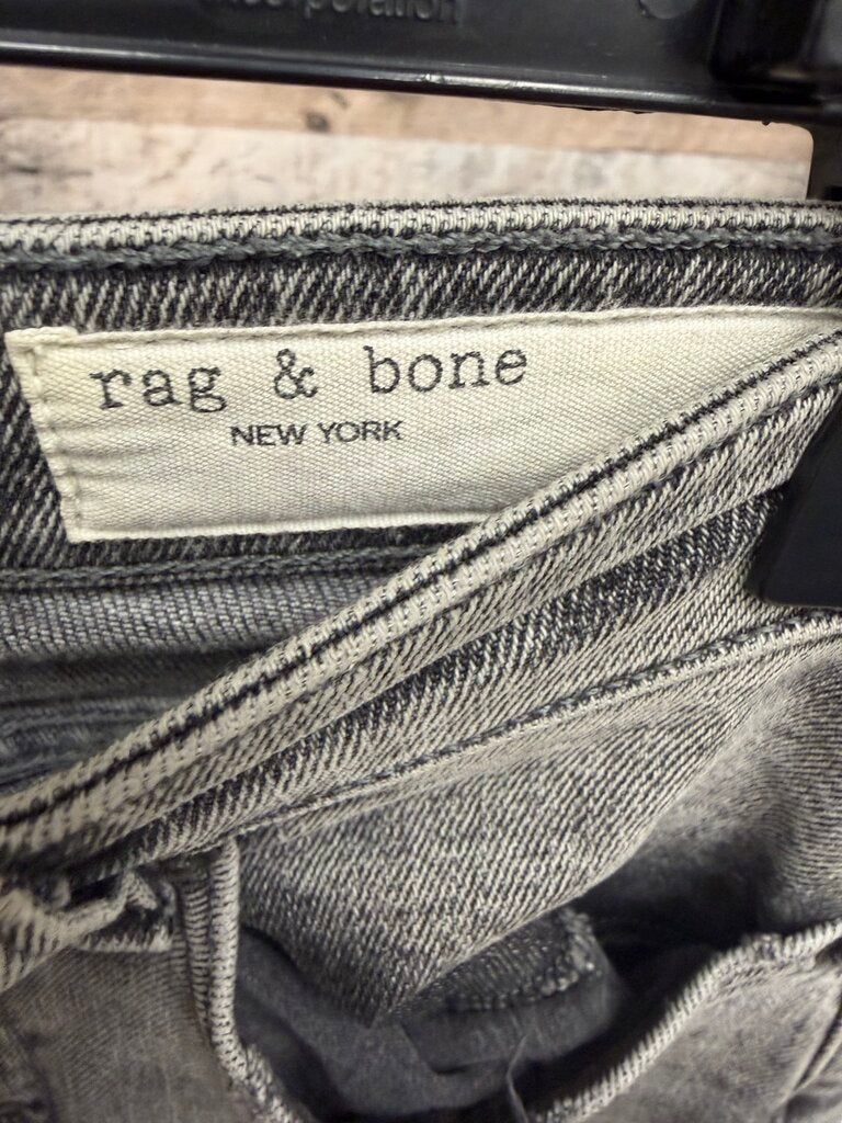 Rag & Bone Grey Nina High Rise Ankle Flare