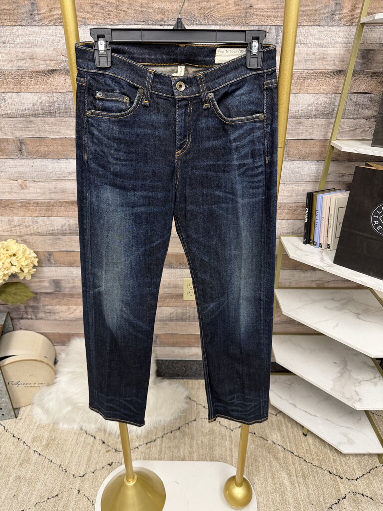 Rag & Bone dark blue straight leg