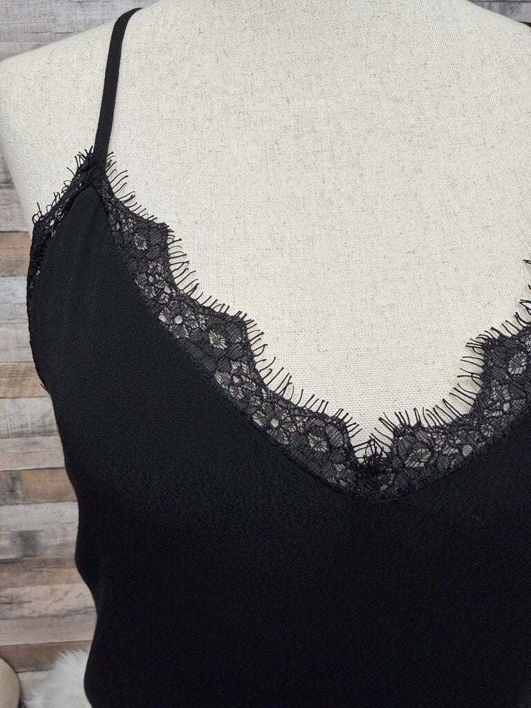 Chelsea 28 black slip dress with lace Chelsea 28 black XS women DRESSES