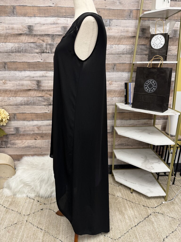 BCBGMaxAzaria high low hem with lace detail BCBGMaxAzaria black XS women DRESSES