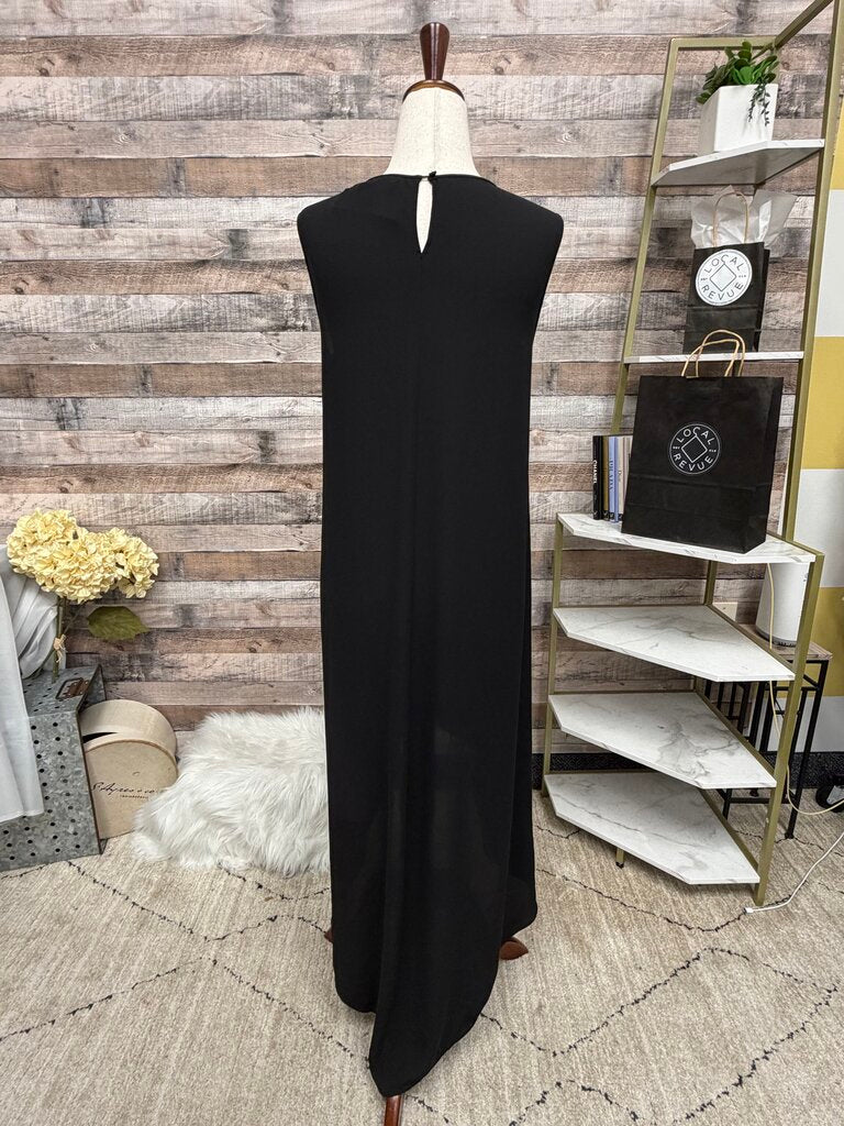 BCBGMaxAzaria high low hem with lace detail BCBGMaxAzaria black XS women DRESSES
