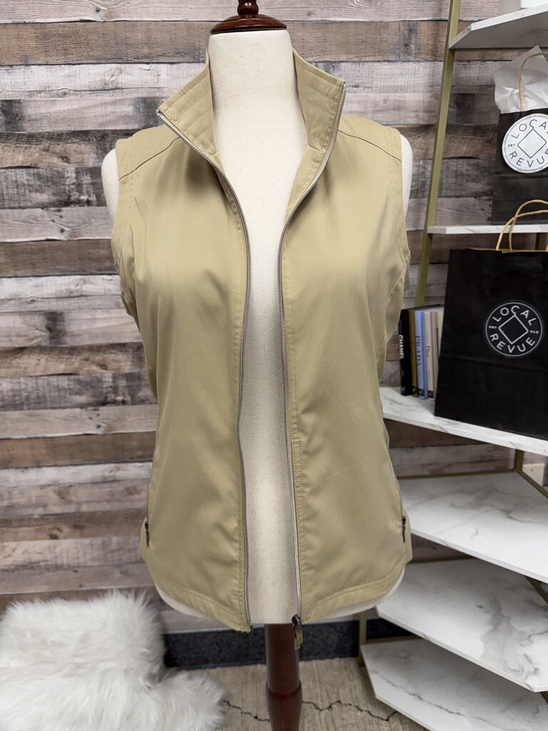 Tail Sleeveless Leopard Print Lining Golf Vest