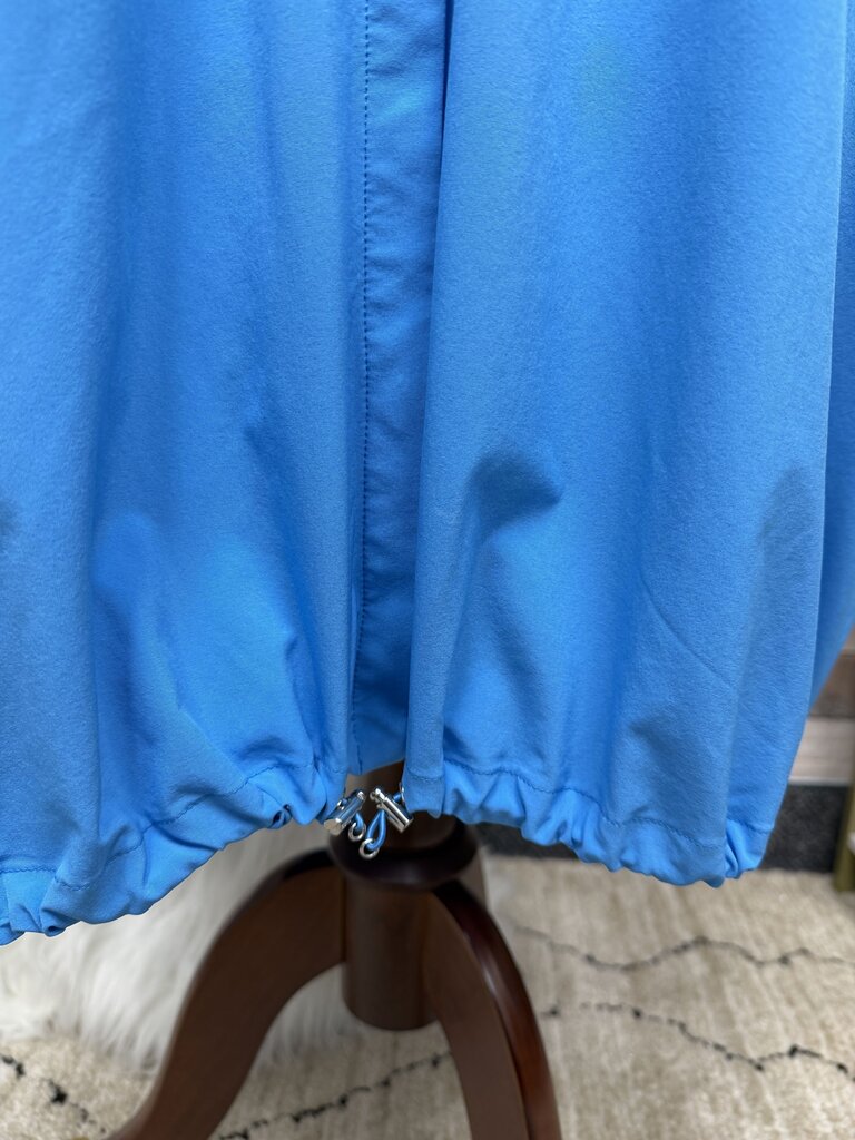 Chico's Turquoise Short Sleeve Drawstring Hem Chico's Travelers Turquoise Medium women DRESSES