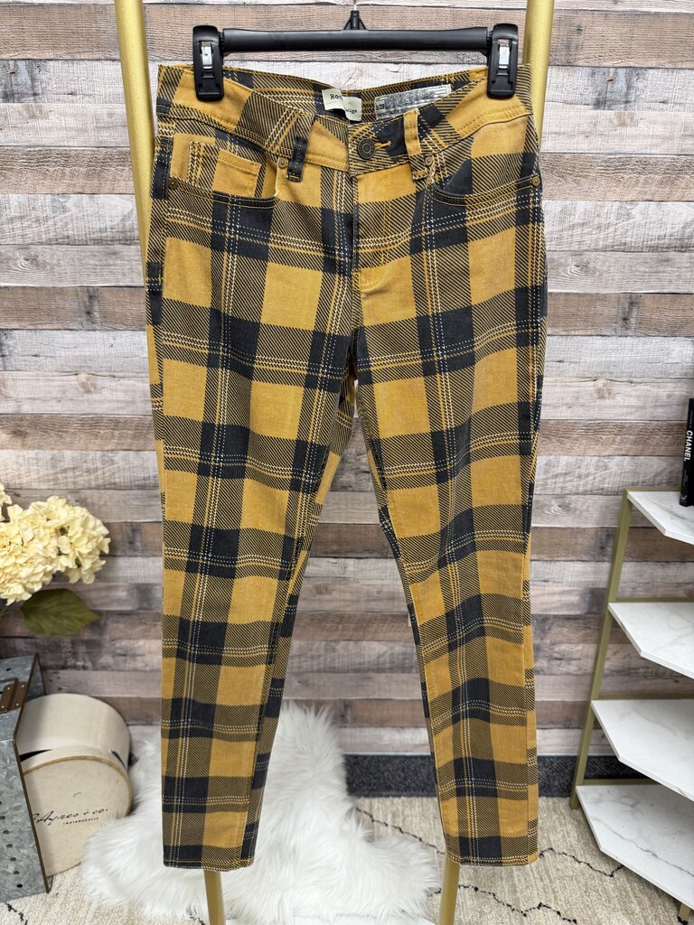 Rocks & Indigo Yellow & Black Plaid