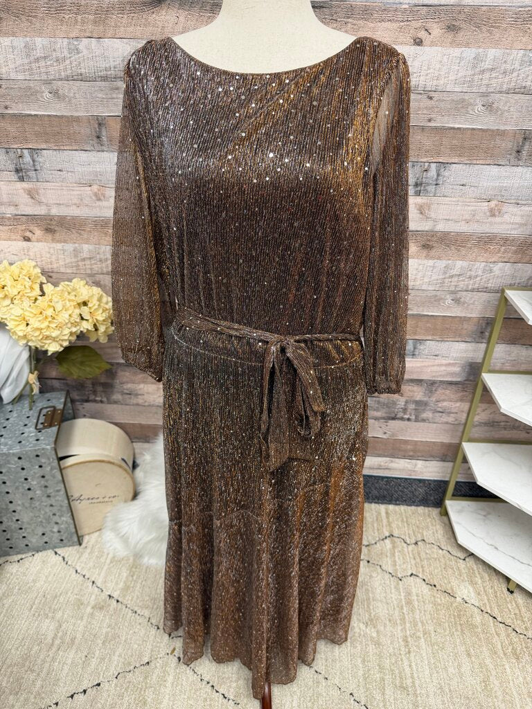 Donna Ricco Brown/Bronze Silver Sequin