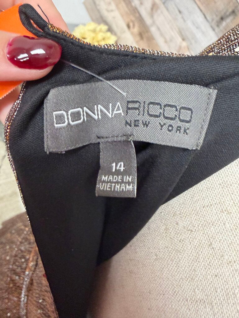 Donna Ricco Brown/Bronze Silver Sequin